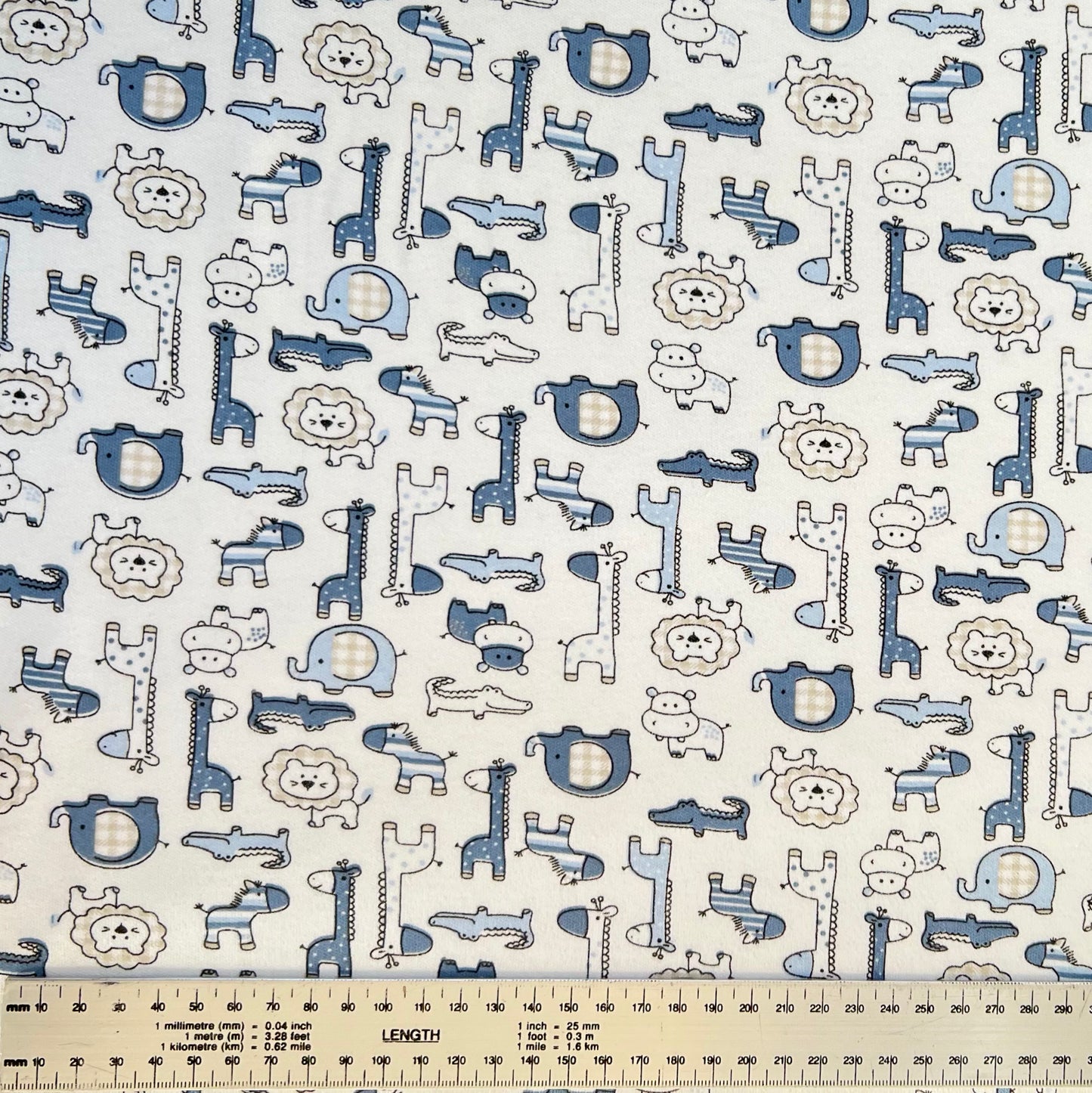 Interlock 30/1 Jungla Fondo Blanco