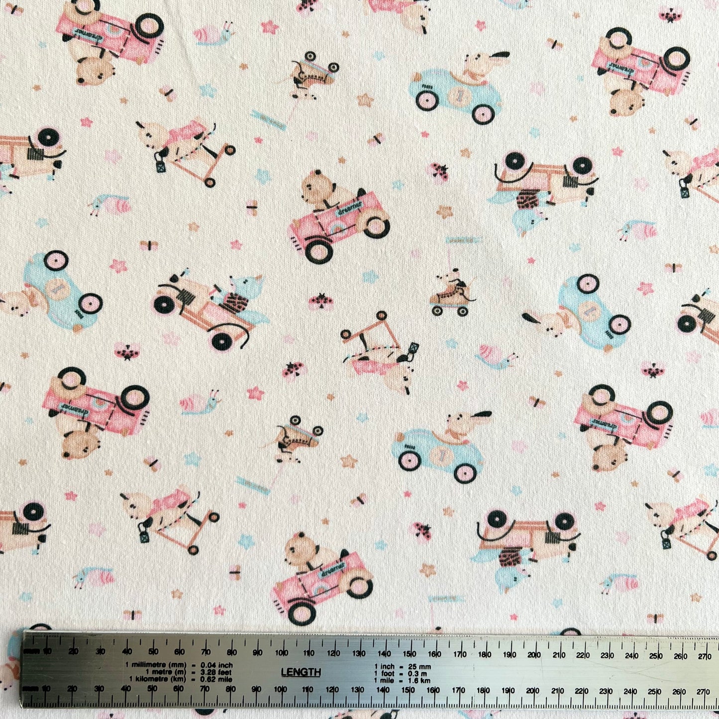 Interlock 30/1 Ositos Carrera Rosa