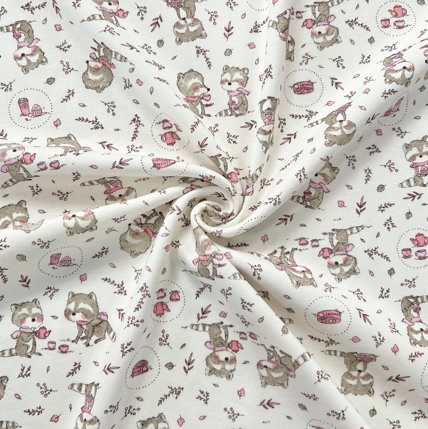 Interlock 30/1 Mapache Rosa Fondo Natural