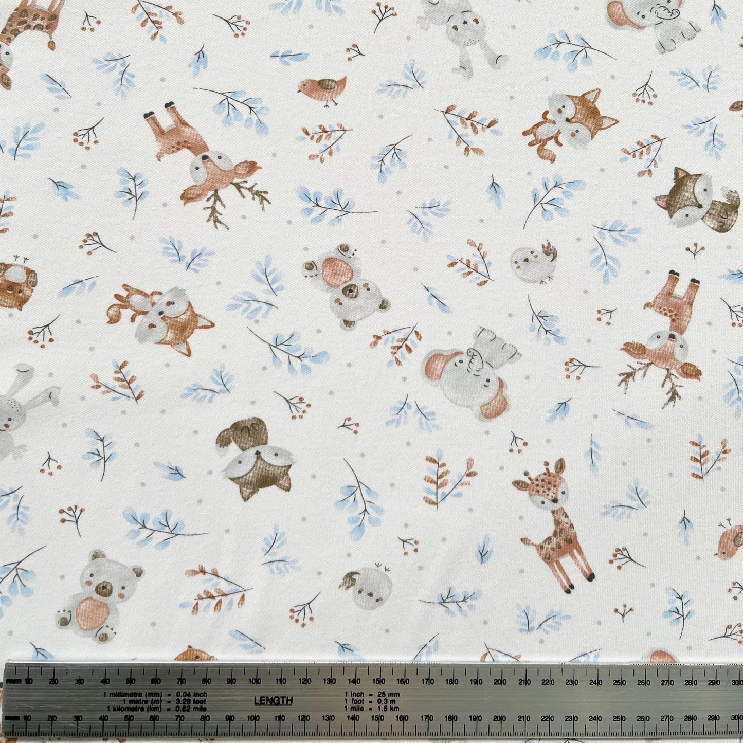 Interlock 30/1 Animalitos Cute Celeste