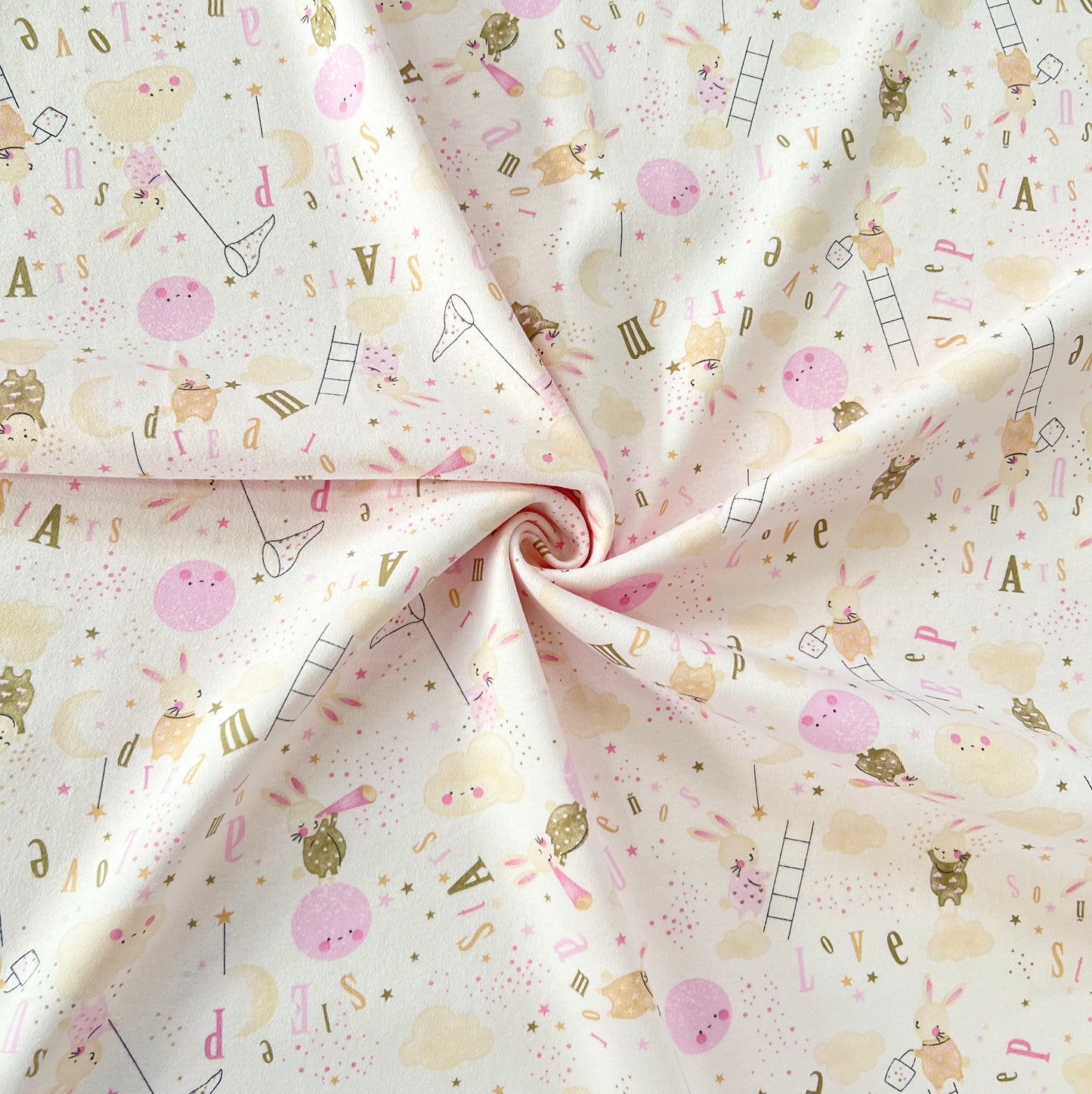 Interlock 30/1 Sleep Fondo Rosa