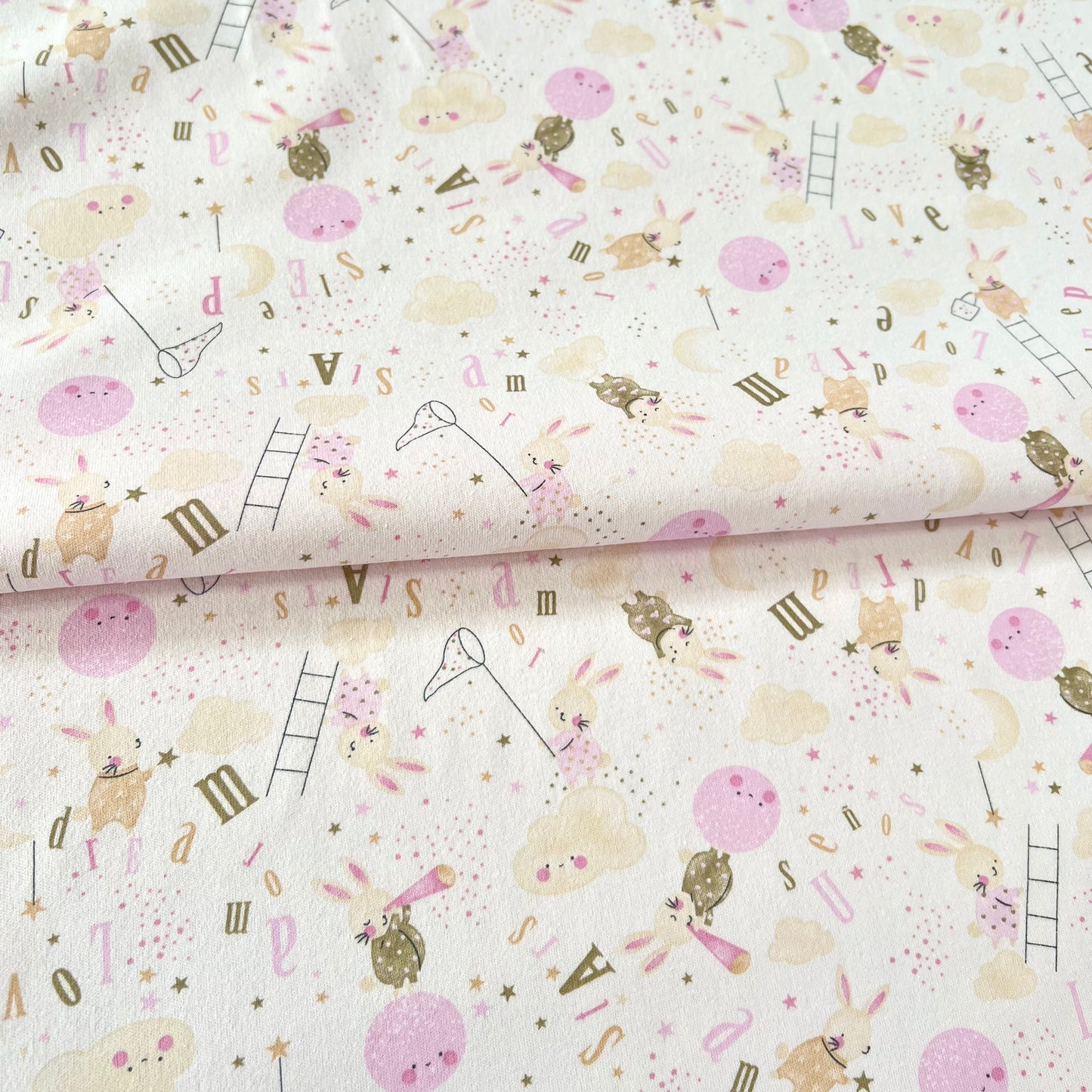 Interlock 30/1 Sleep Fondo Rosa