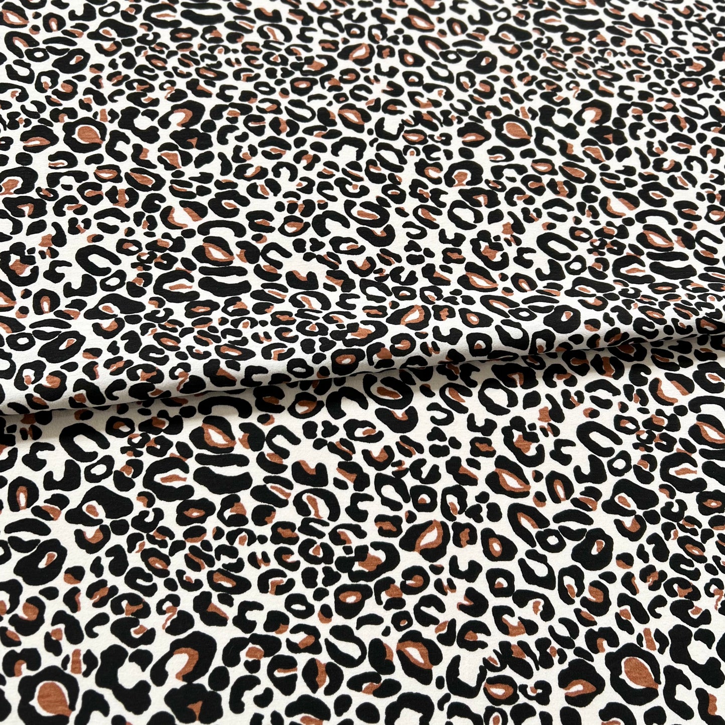 Jersey 30/1 Animal Print Beige
