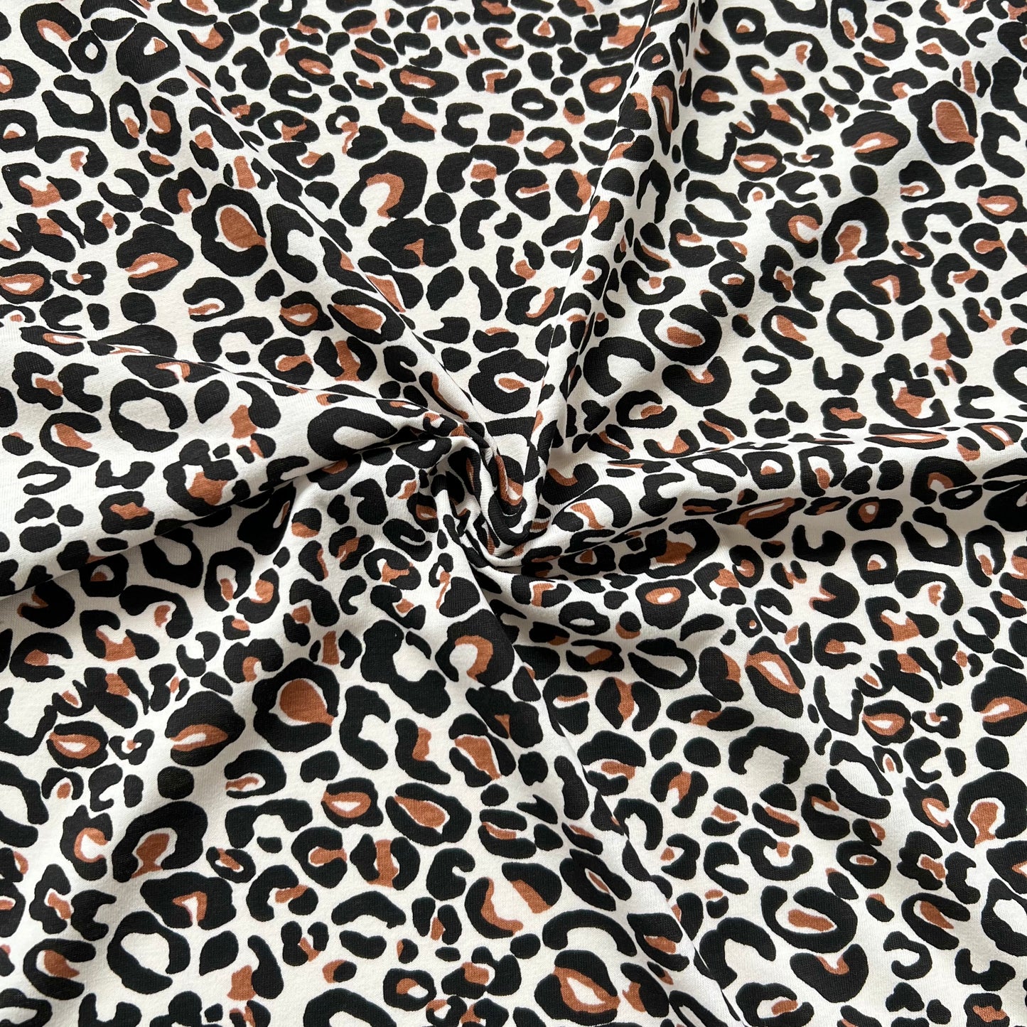 Jersey 30/1 Animal Print Beige