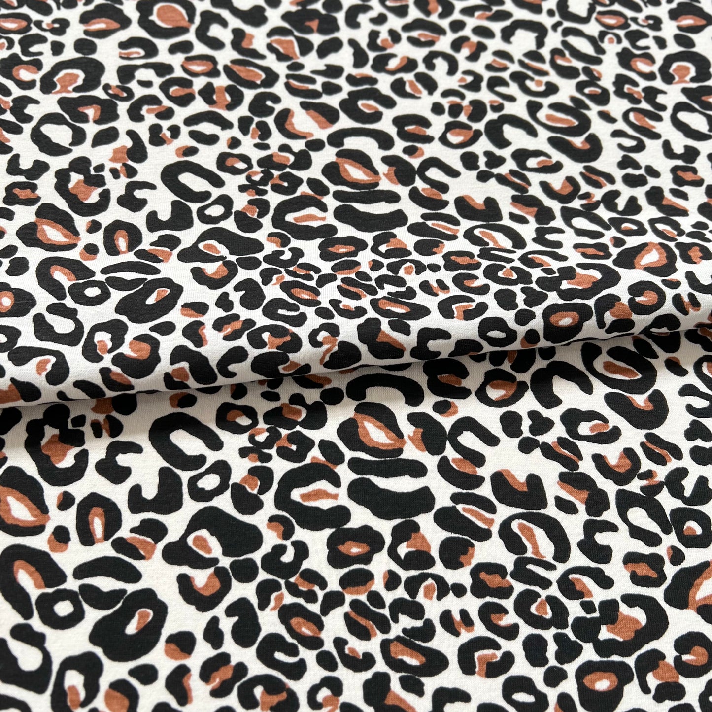 Jersey 30/1 Animal Print Beige
