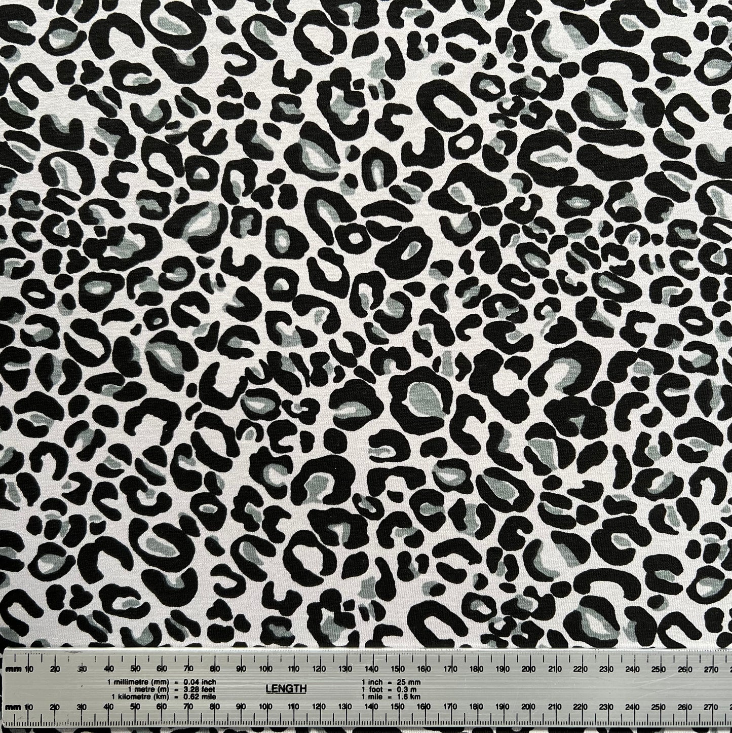 Jersey 30/1 Animal Print Gris