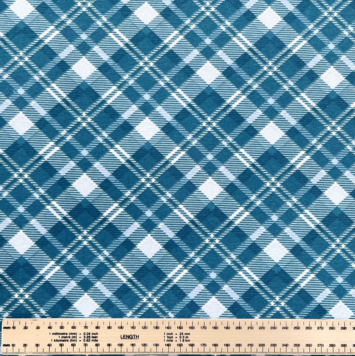 Jersey 30/1 Escocés Azul