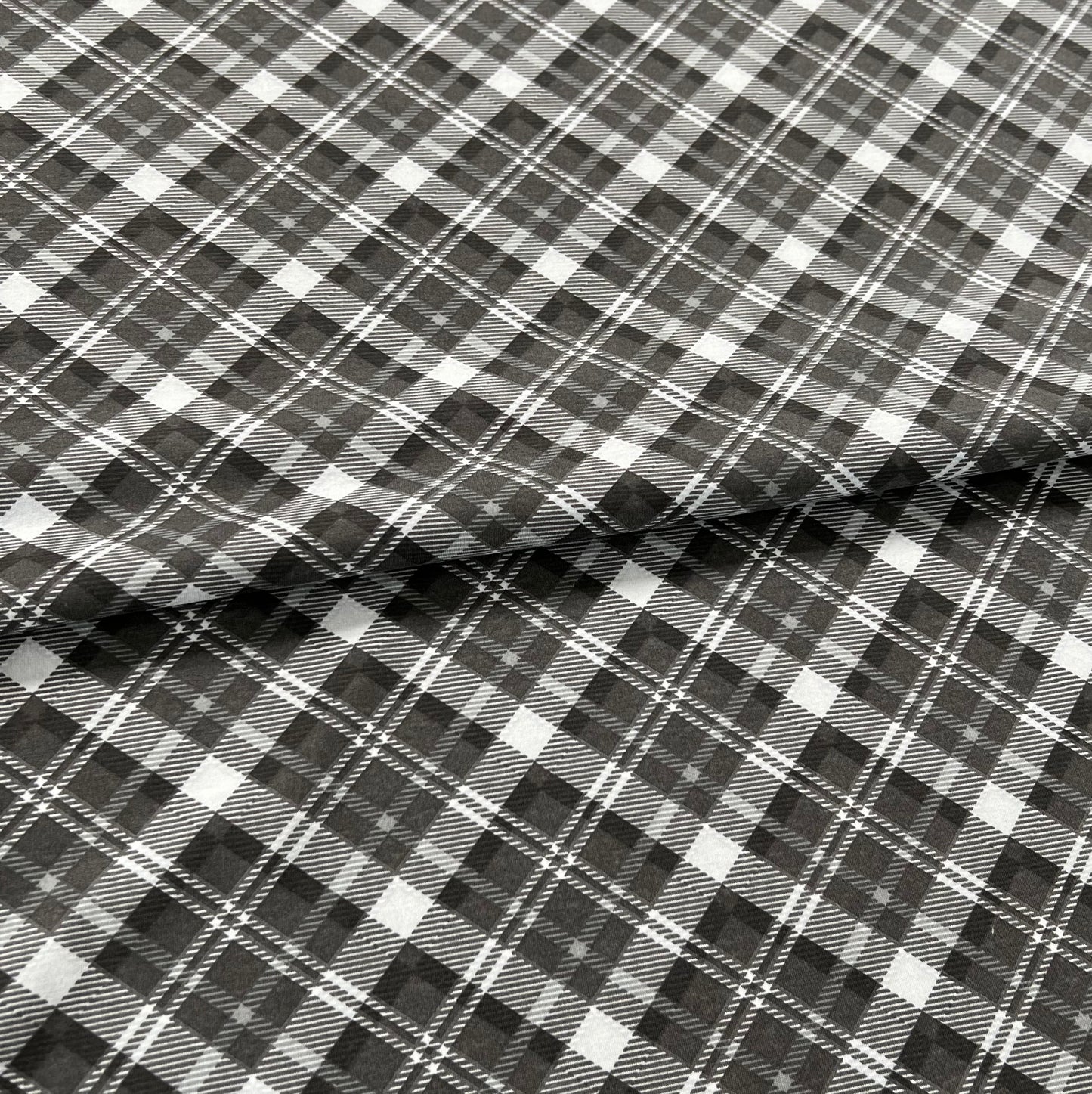 Jersey 30/1 Escocés Negro