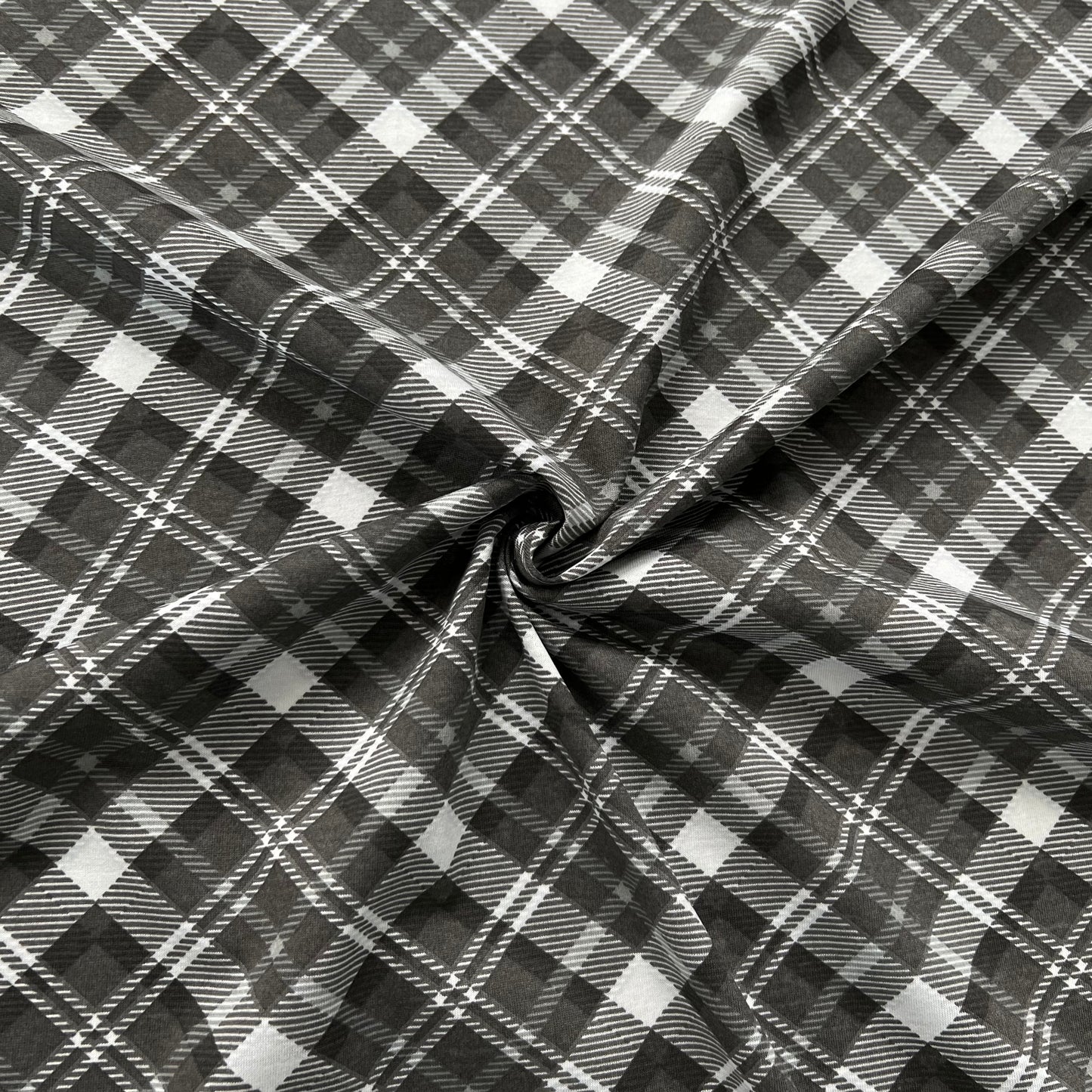 Jersey 30/1 Escocés Negro