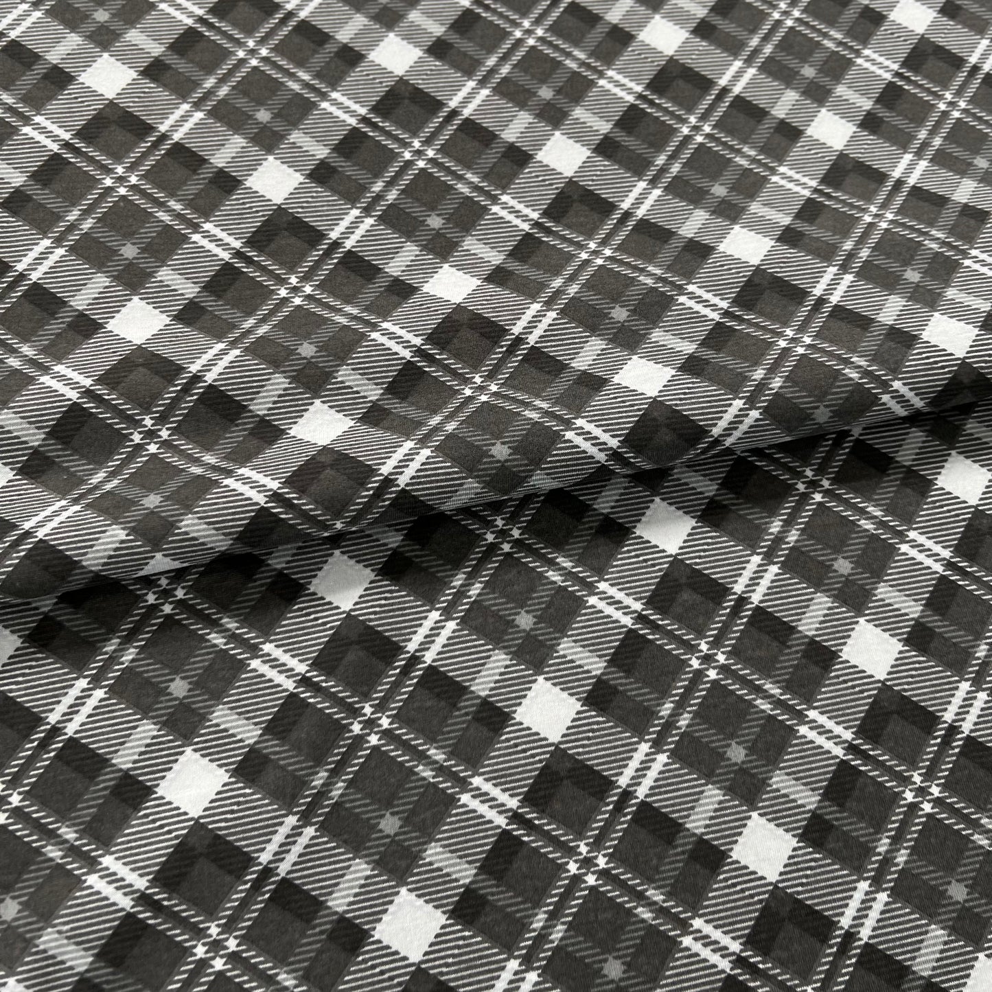 Jersey 30/1 Escocés Negro