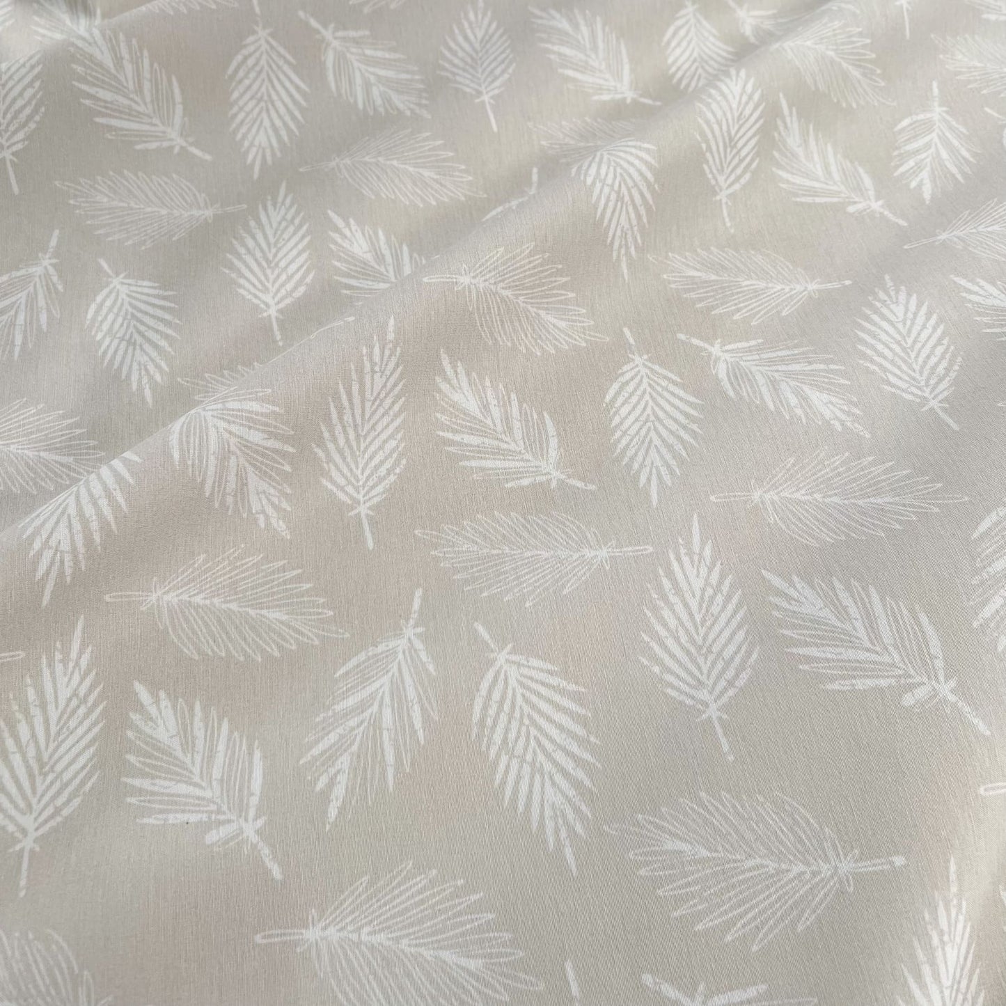 Percalito Hojitas Beige 140h