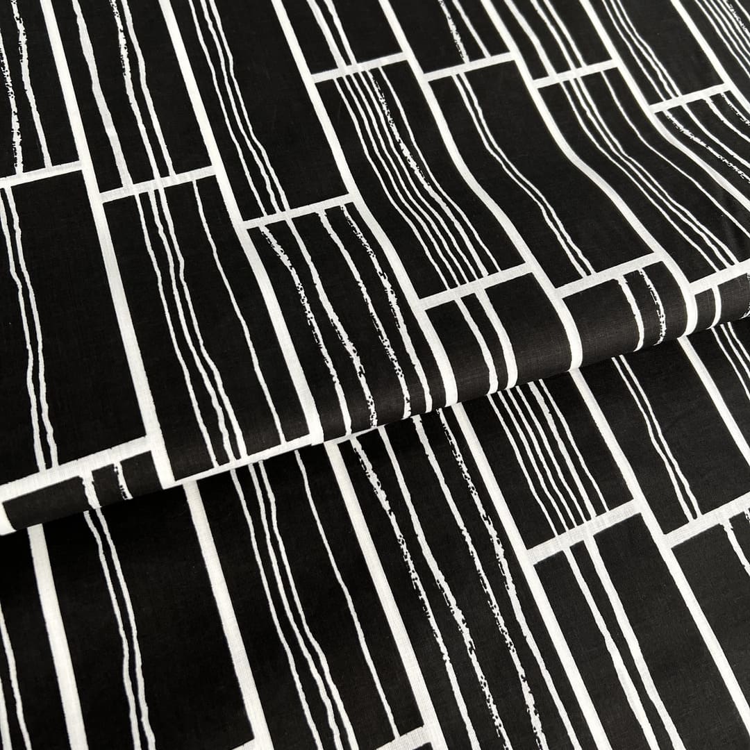 Percal Fibra Íntima Bricks Negro 144h