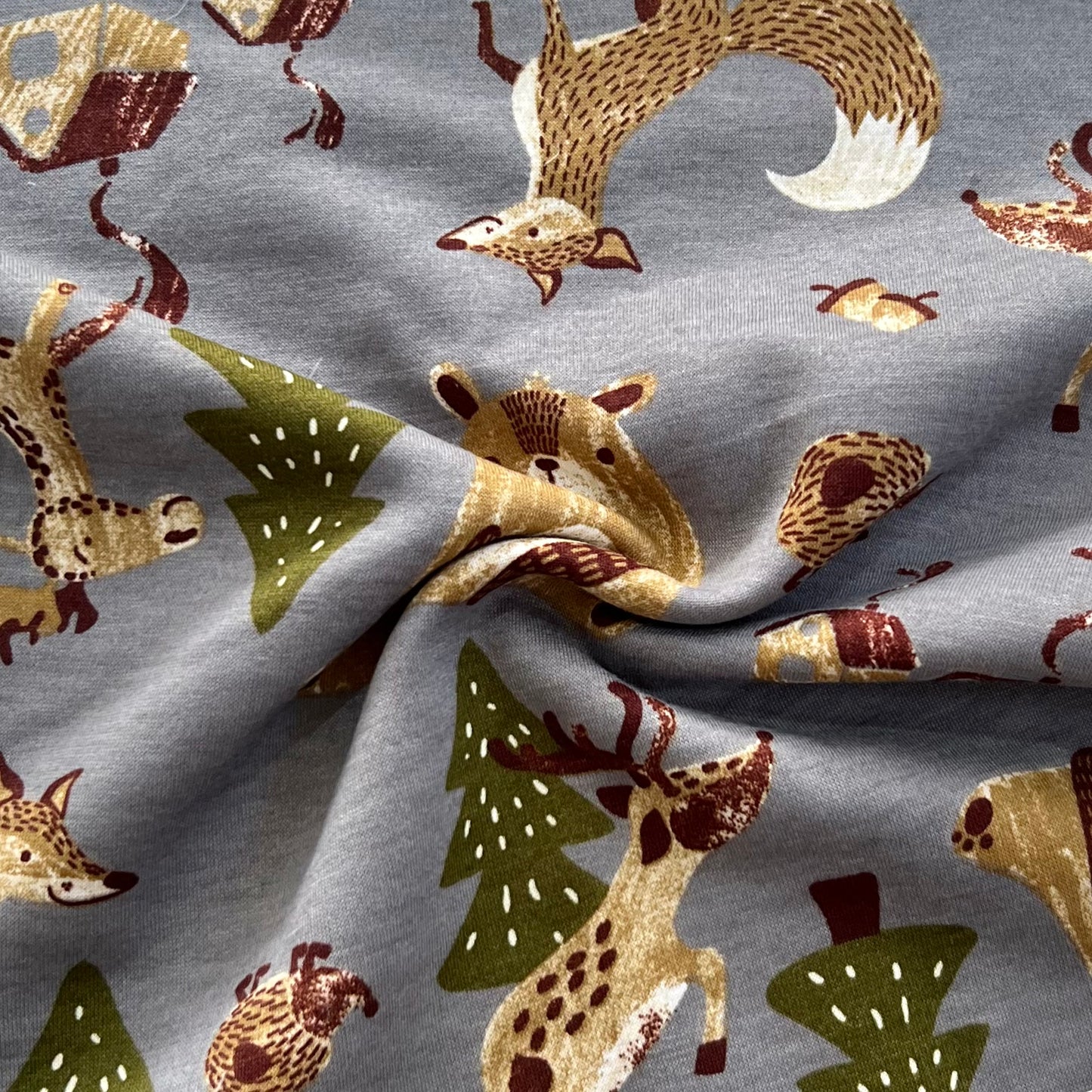 Abercrombie Oso Fondo Gris