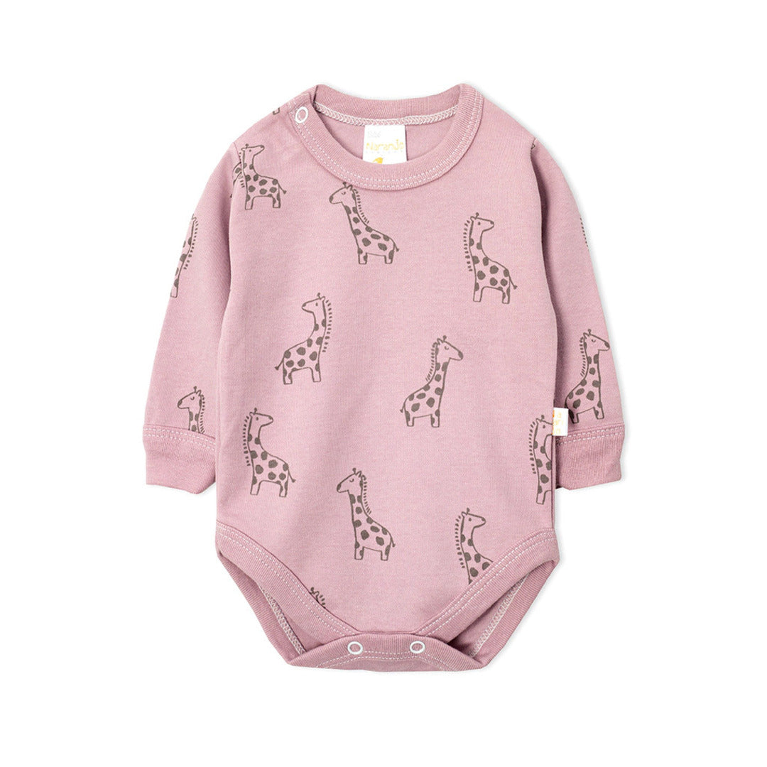 Body Francés Jirafas Lila