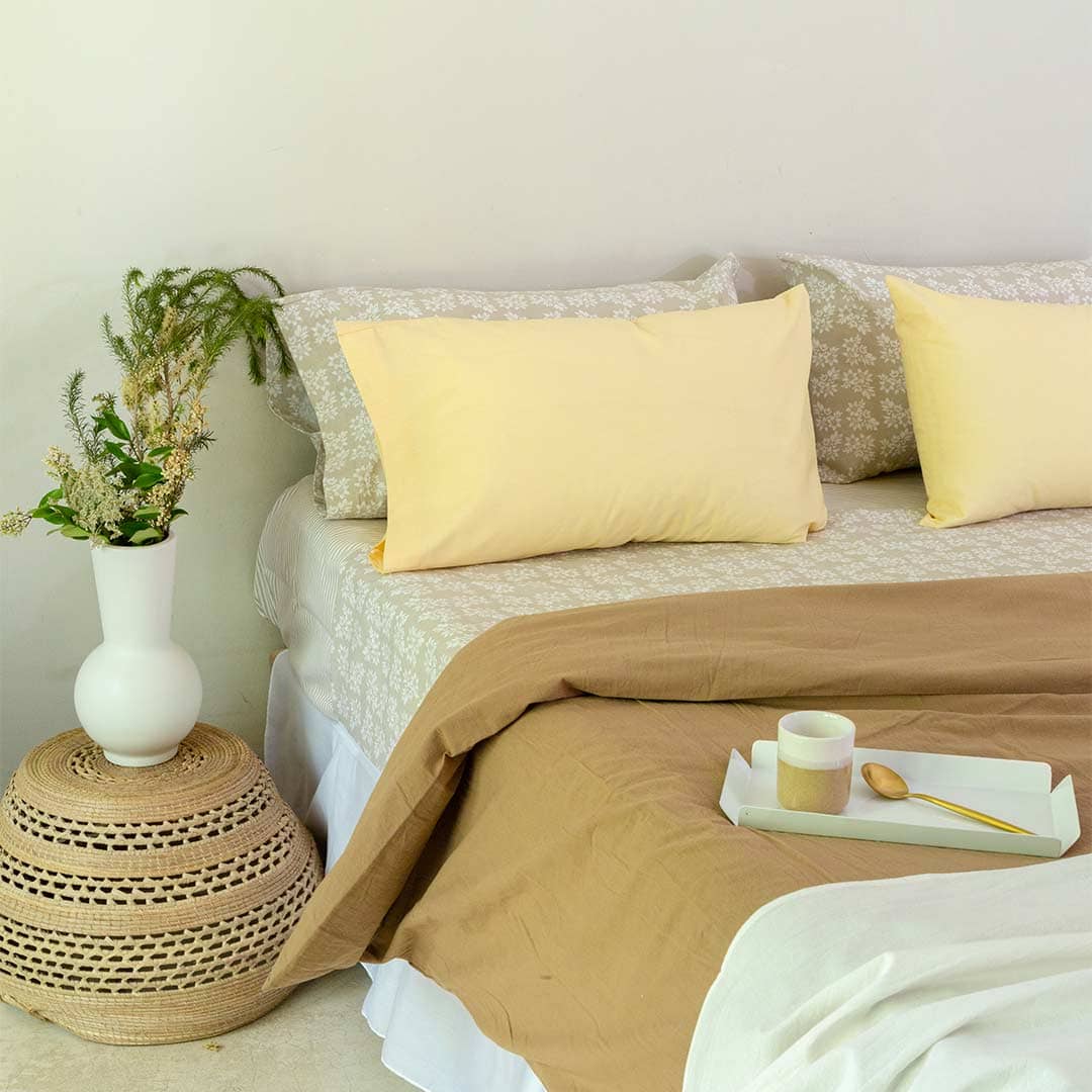 Funda Almohada Amarilla