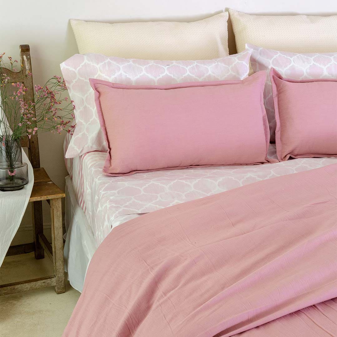 Funda Tusor Rosa Viejo