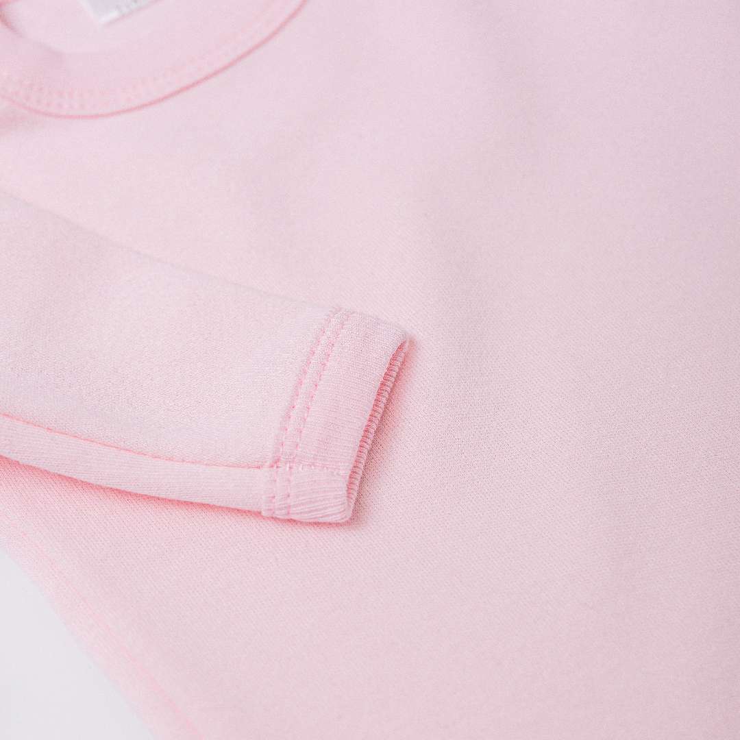 Manga Larga Núbola Lisa Rosa