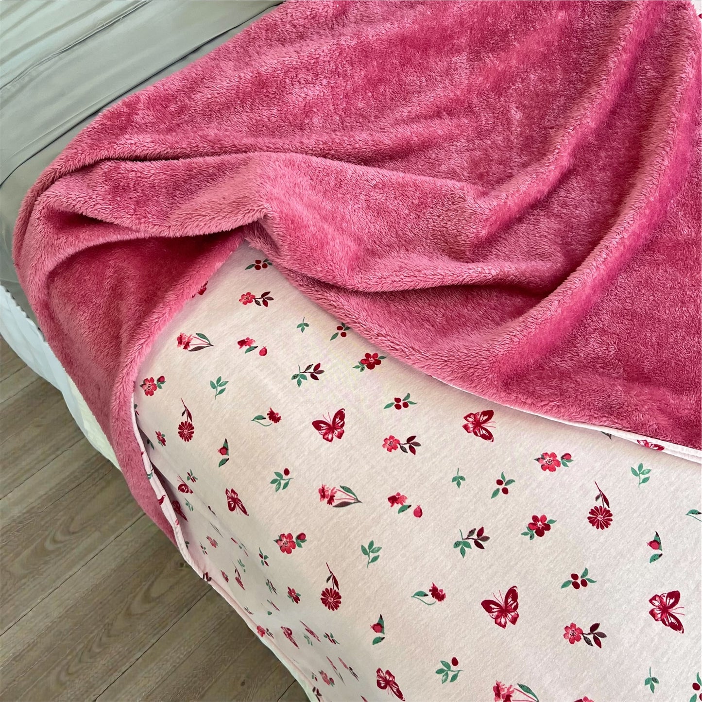 Manta Abercrombie Mariposas 1 y 1/2 pl.