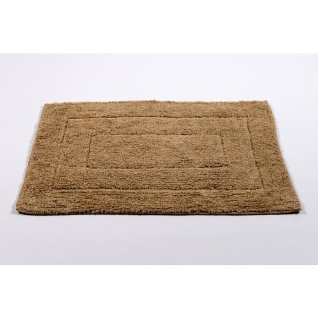 Pie de Baño Cuadro Beige