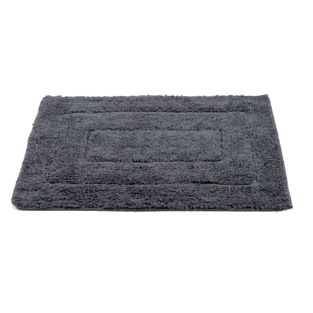 Pie de Baño Cuadro Gris