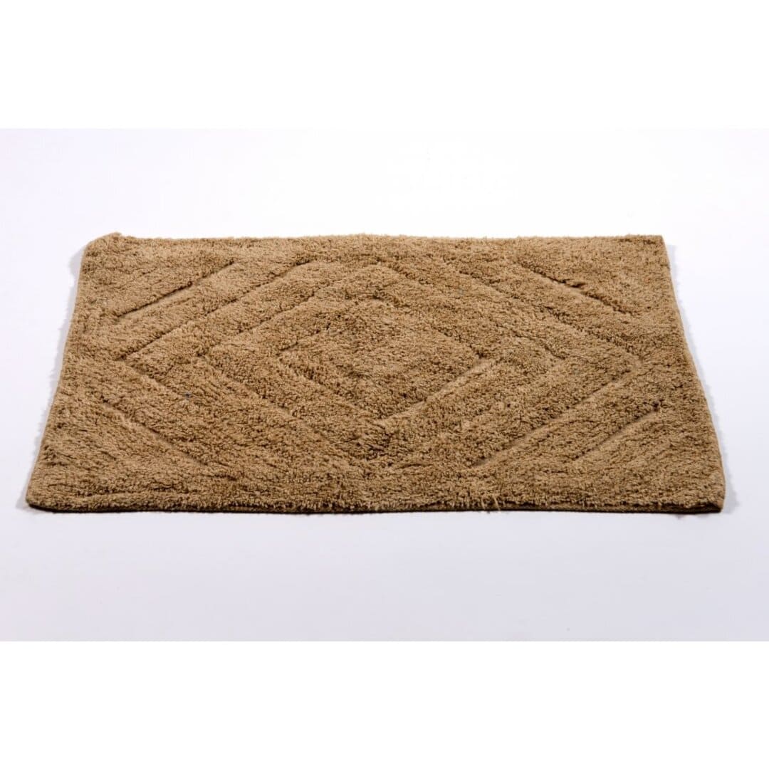 Pie de Baño Rombo Beige
