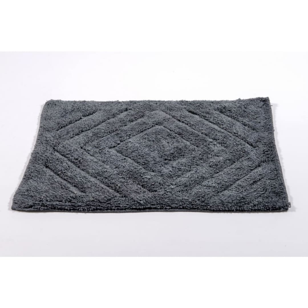 Pie de Baño Rombo Gris