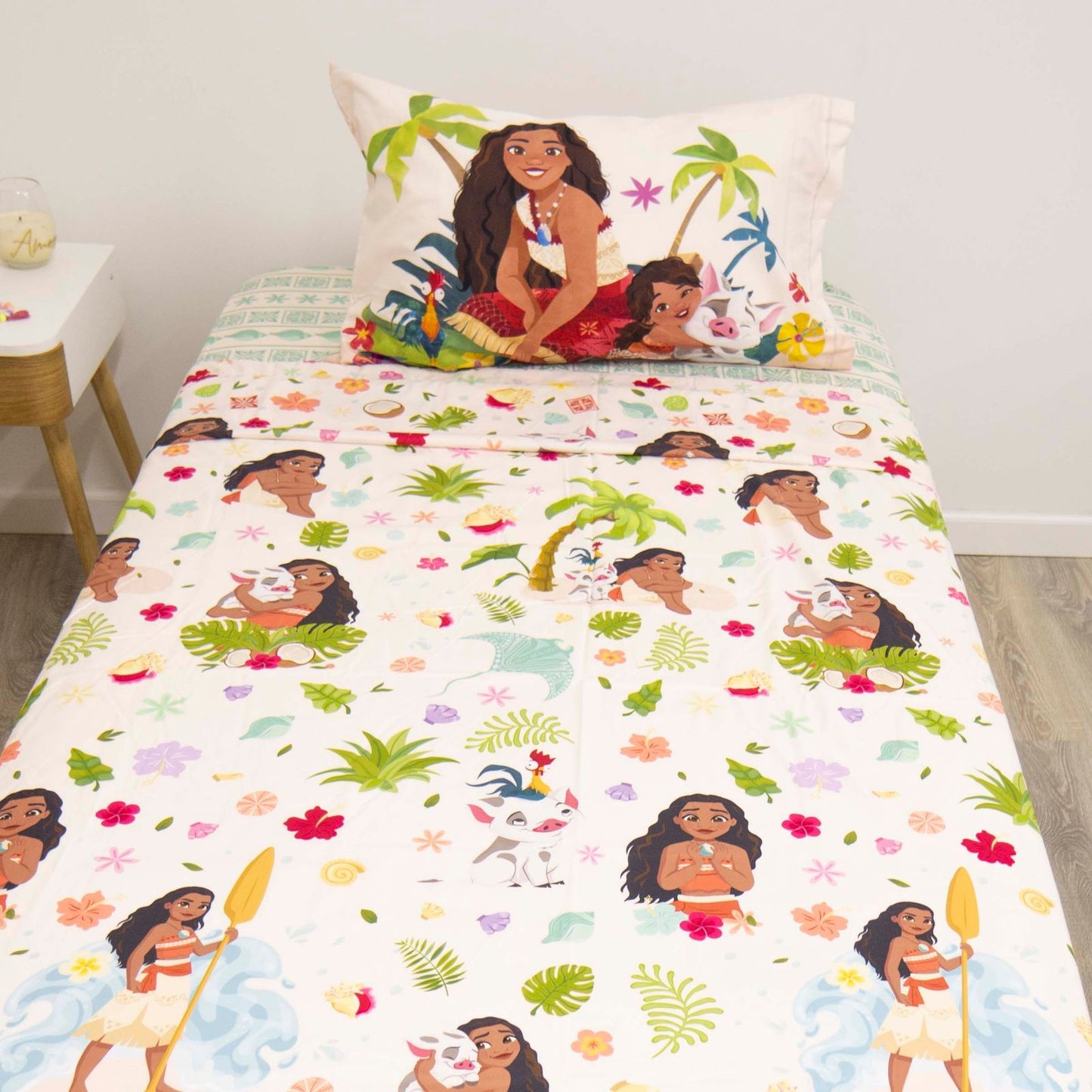 Sábanas Moana 1 y 1/2 pl.