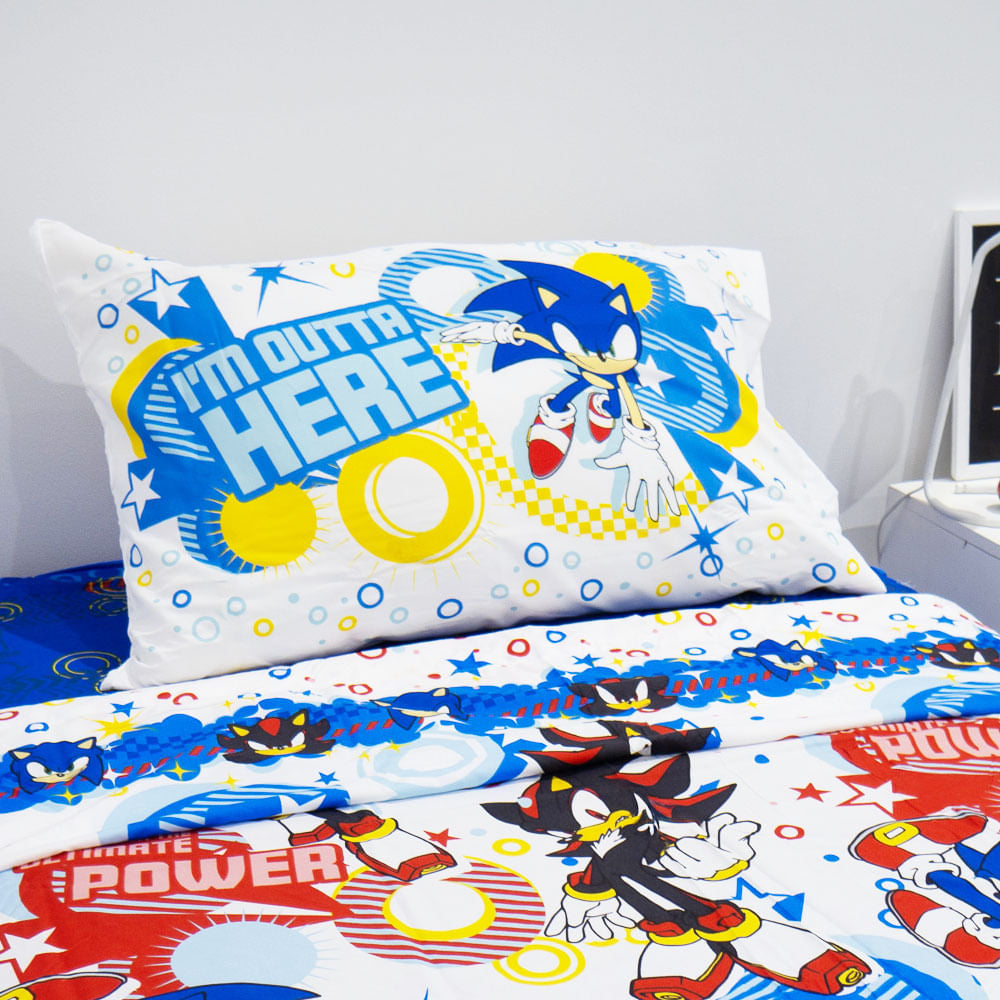 Sábanas Sonic 1 y 1/2 pl.