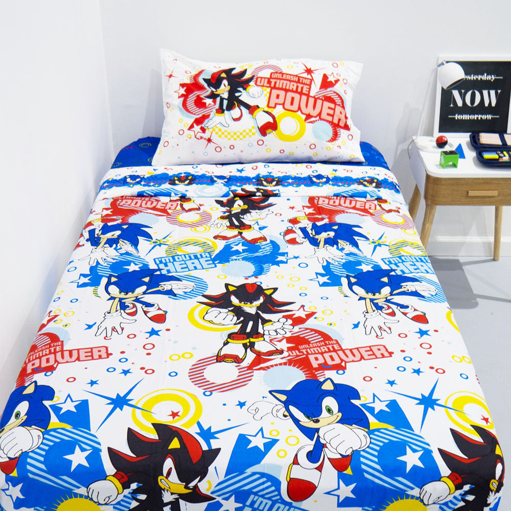 Sábanas Sonic 1 y 1/2 pl.