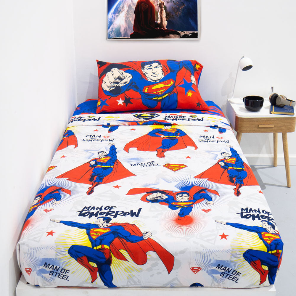 Sábanas Superman 1 y 1/2 pl.