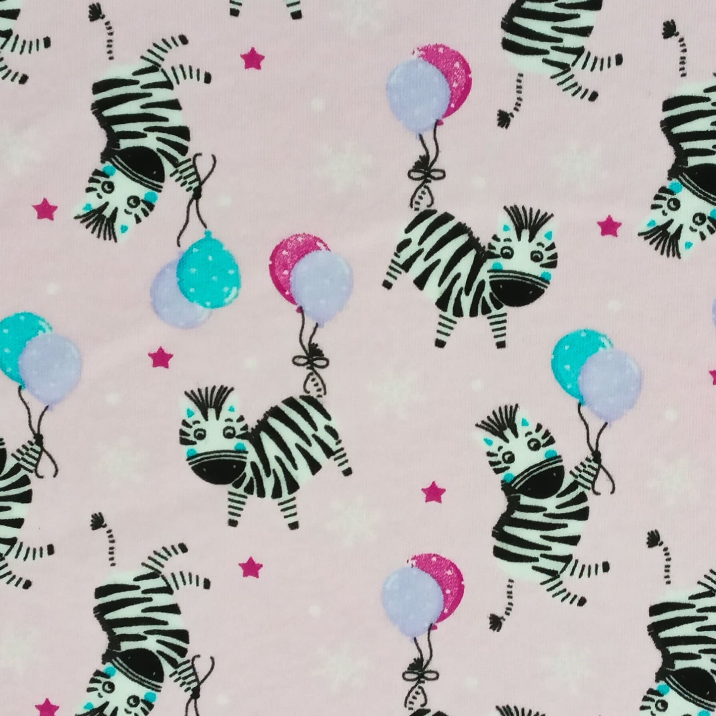 Interlock 30/1 Cebra Rosa