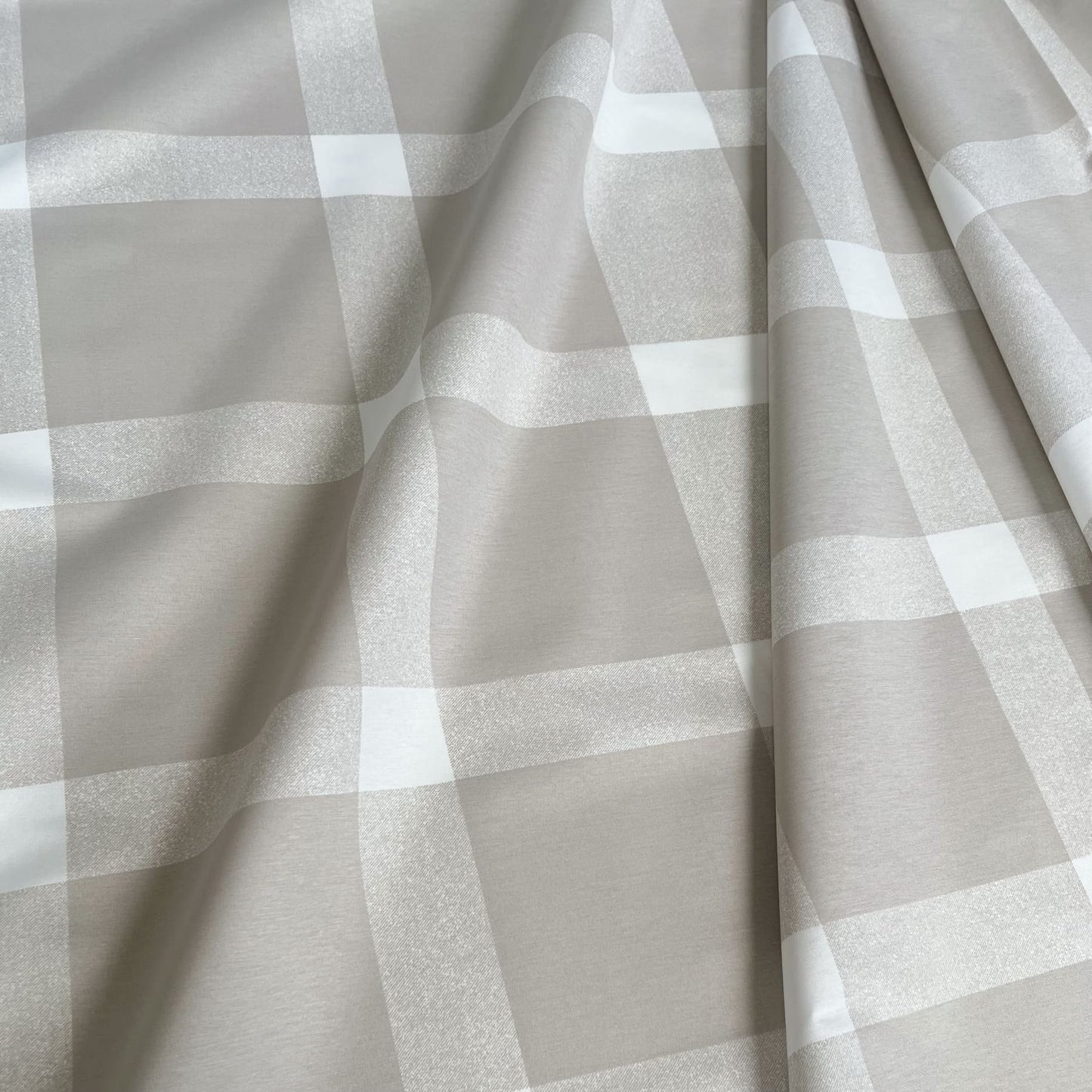 Percalito Cuadro Grande Beige 140h