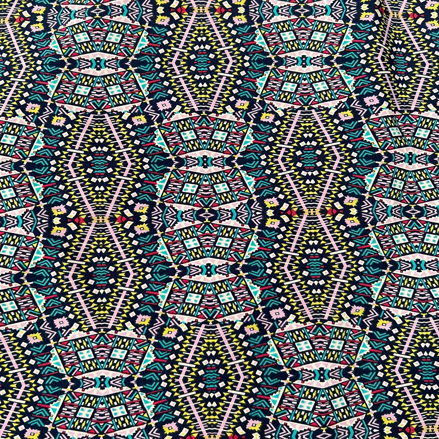 Gasa Stretch Tribal Turquesa
