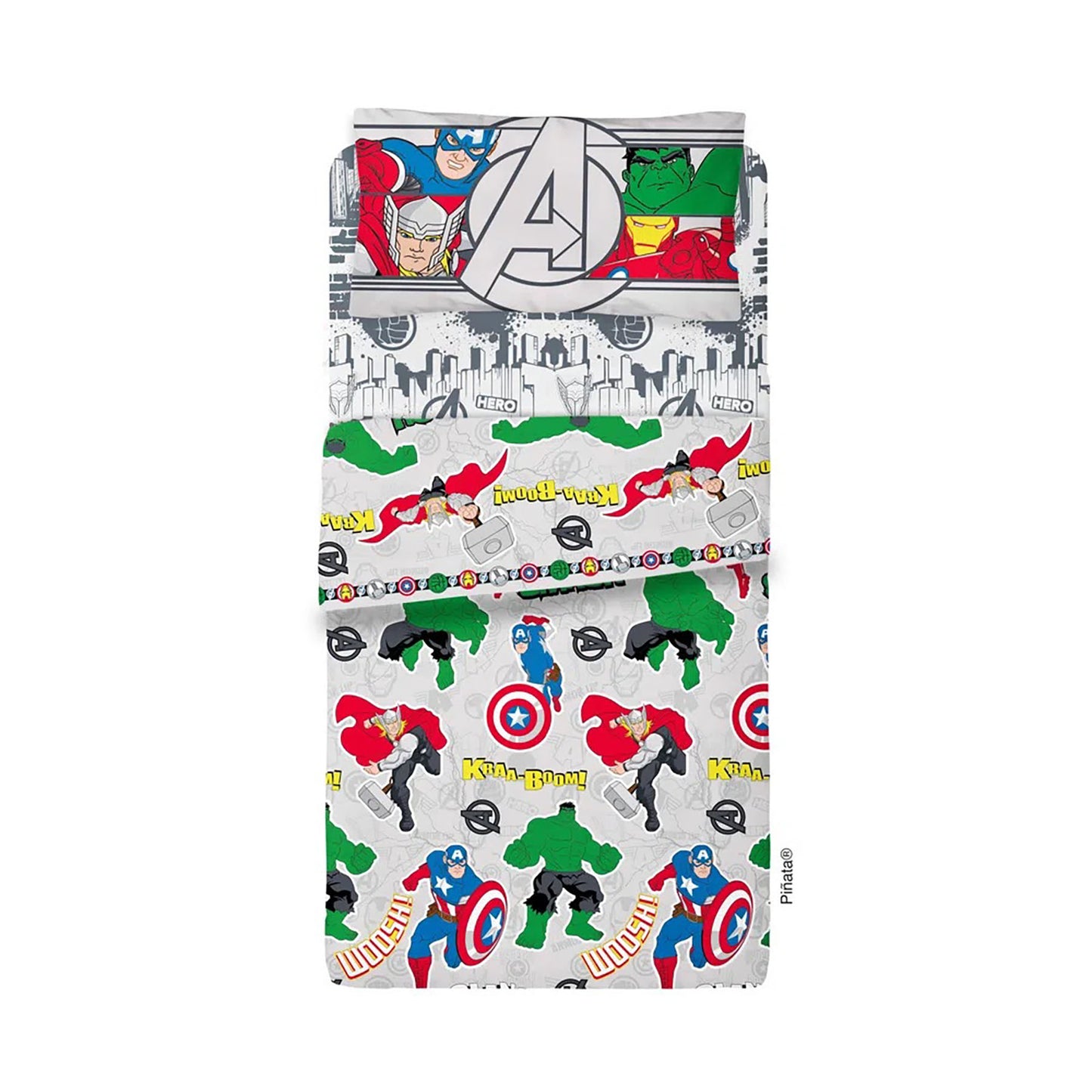 Sábanas Avengers 1 y 1/2 pl.
