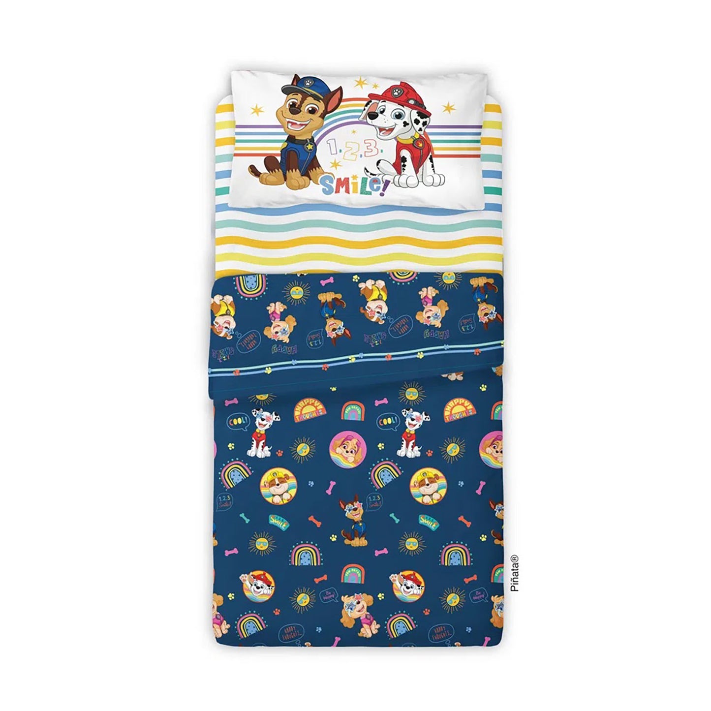 Sábanas Paw Patrol Smile 1 y 1/2 pl.