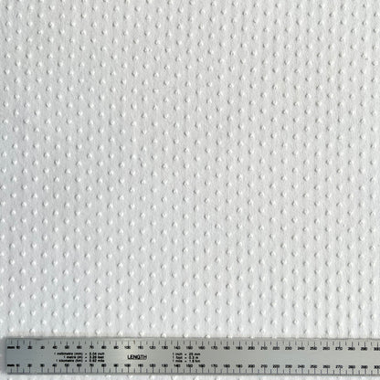 Interlock 30/1 Corazón Relieve Blanco