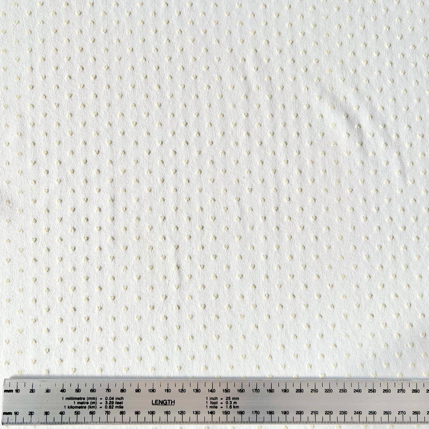 Interlock 30/1 Corazón Relieve natural