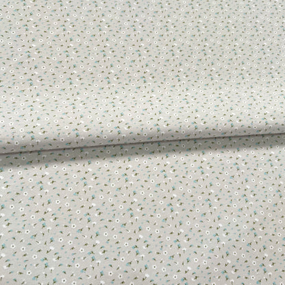 Interlock 30/1 Florcitas Fondo Gris