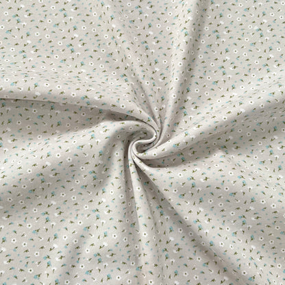 Interlock 30/1 Florcitas Fondo Gris