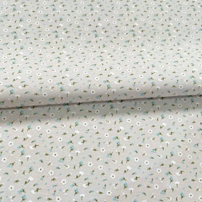 Interlock 30/1 Florcitas Fondo Gris
