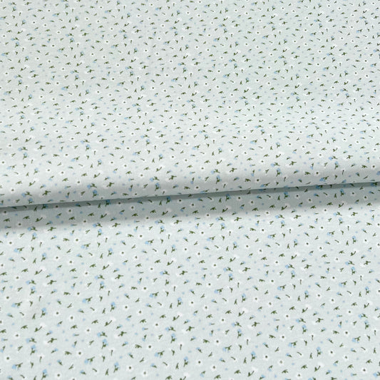 Interlock 30/1 Florcitas Fondo Celeste