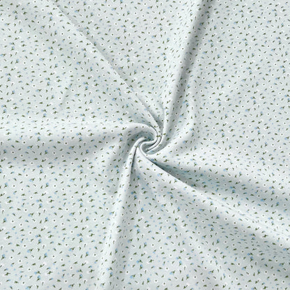 Interlock 30/1 Florcitas Fondo Celeste