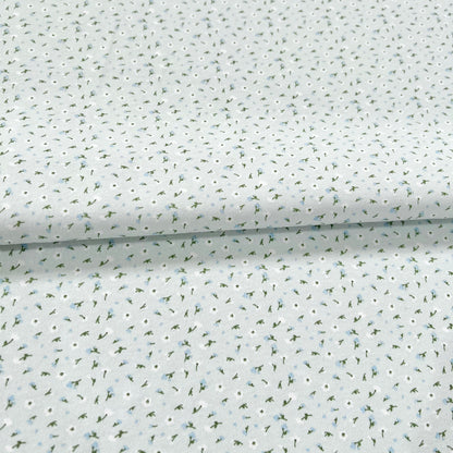 Interlock 30/1 Florcitas Fondo Celeste