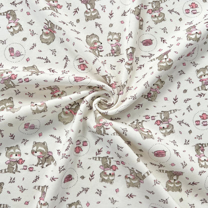 Interlock 30/1 Mapache Rosa Fondo Natural