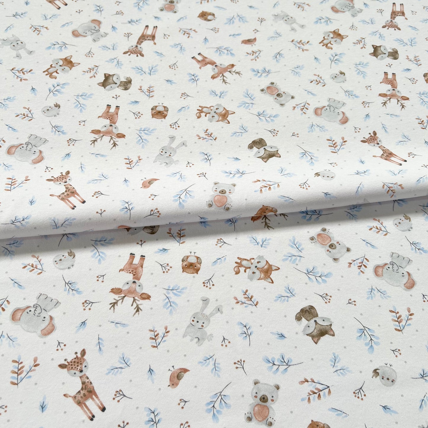 Interlock 30/1 Animalitos Cute Celeste