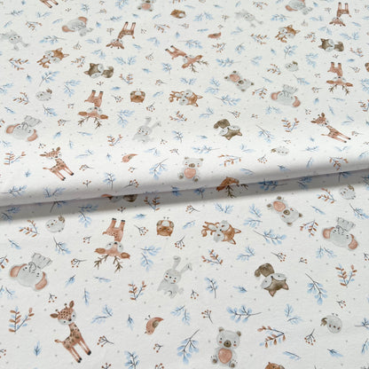 Interlock 30/1 Animalitos Cute Celeste