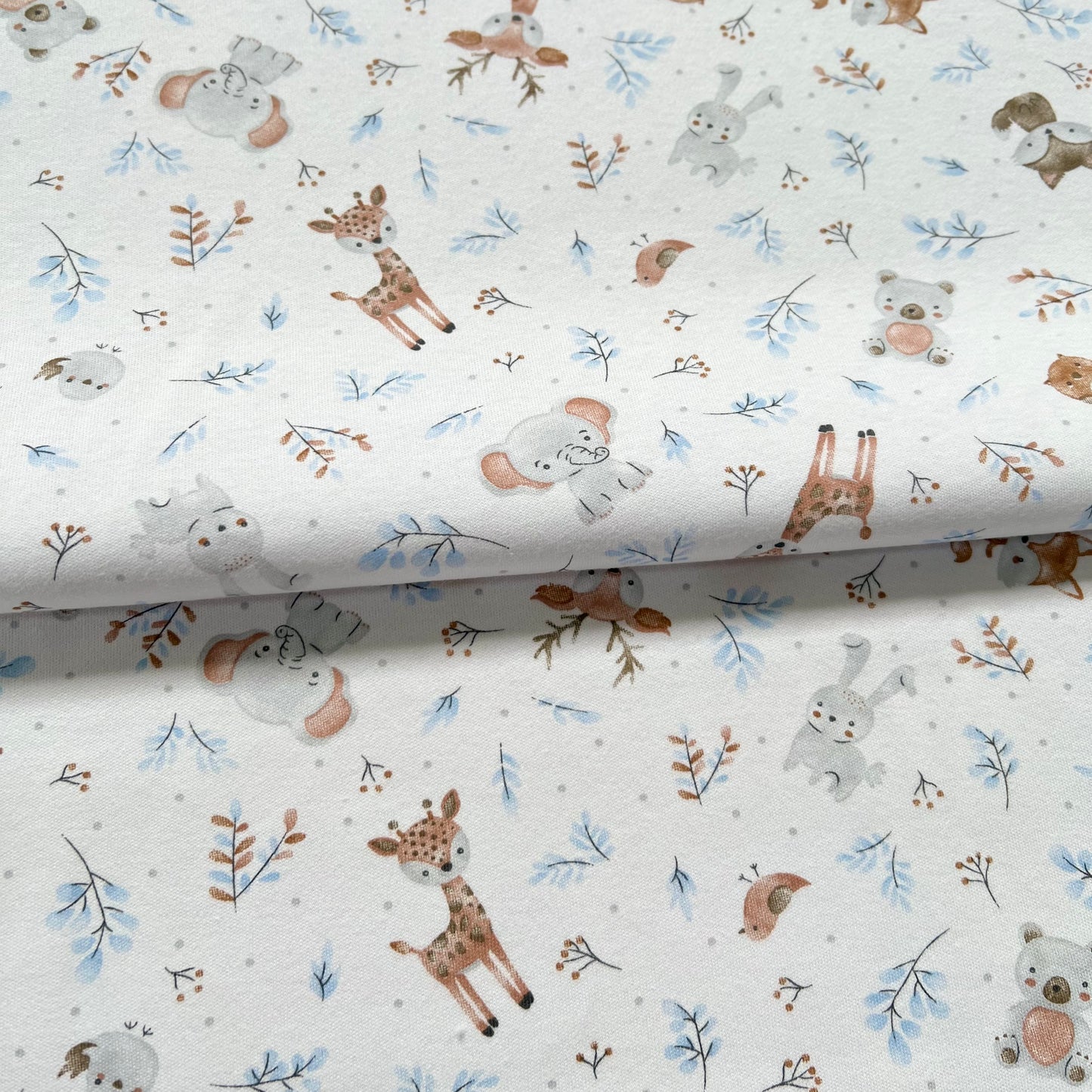 Interlock 30/1 Animalitos Cute Celeste