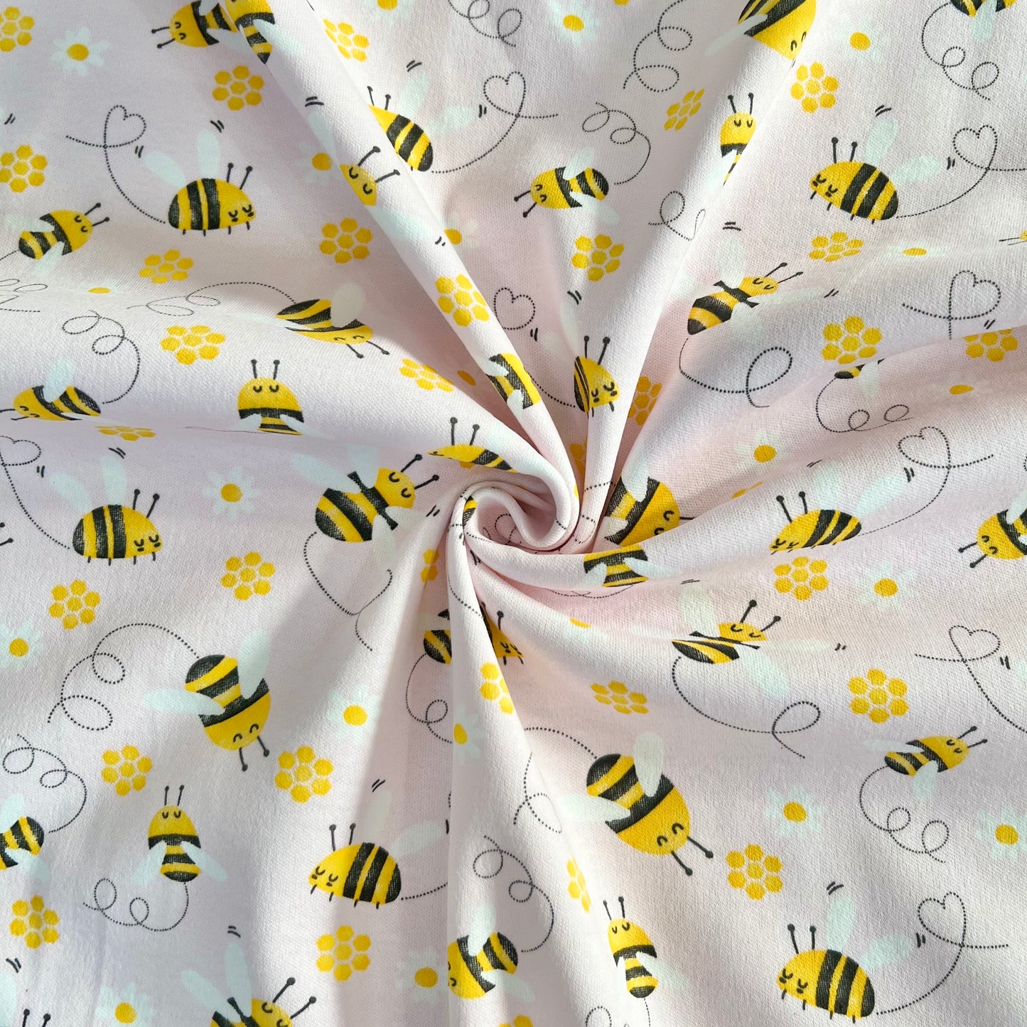 Interlock 30/1 Abejitas Rosa