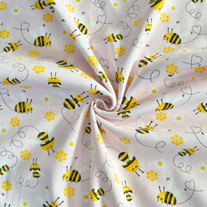 Interlock 30/1 Abejitas Rosa