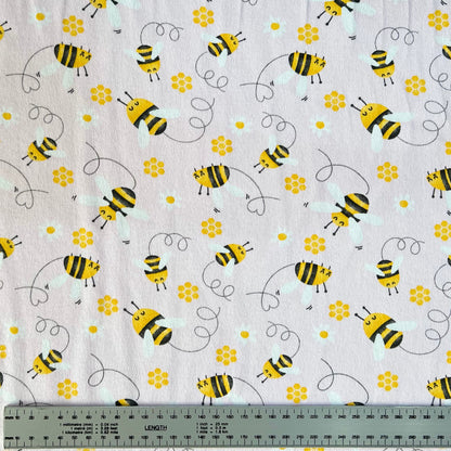 Interlock 30/1 Abejitas Rosa